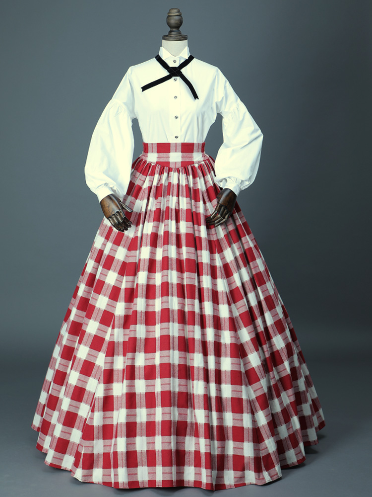 country christmas dress Women's Little Blue House by Hatley Plaid Flannel Nightdress cotton and velvet Dry clean 45 inches (114 cm) long from waist to hem regardless of size This dress is pictured with a 6 Girls Christmas Dresses & Matching