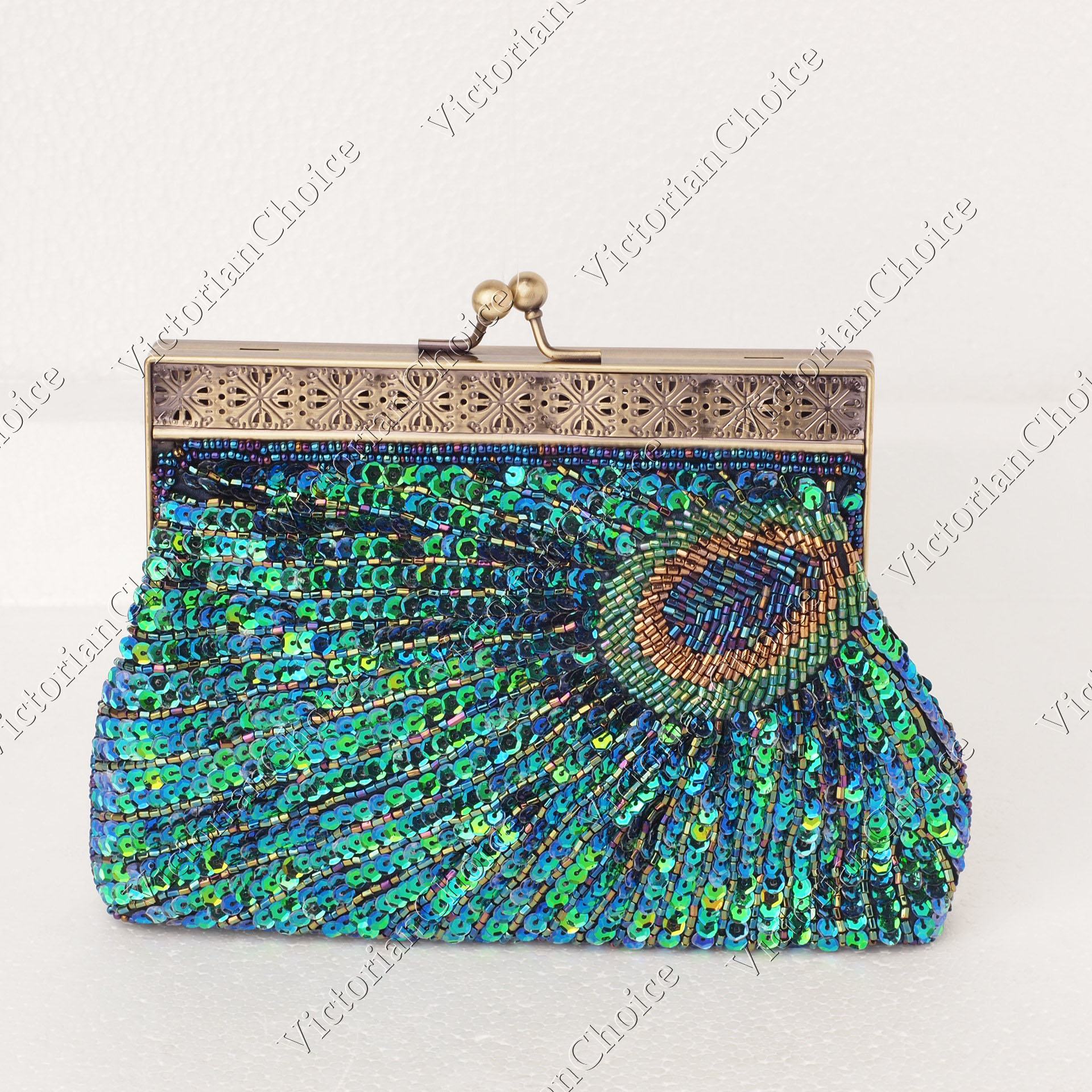 Vintage 90’s butterfly sequin evening purse