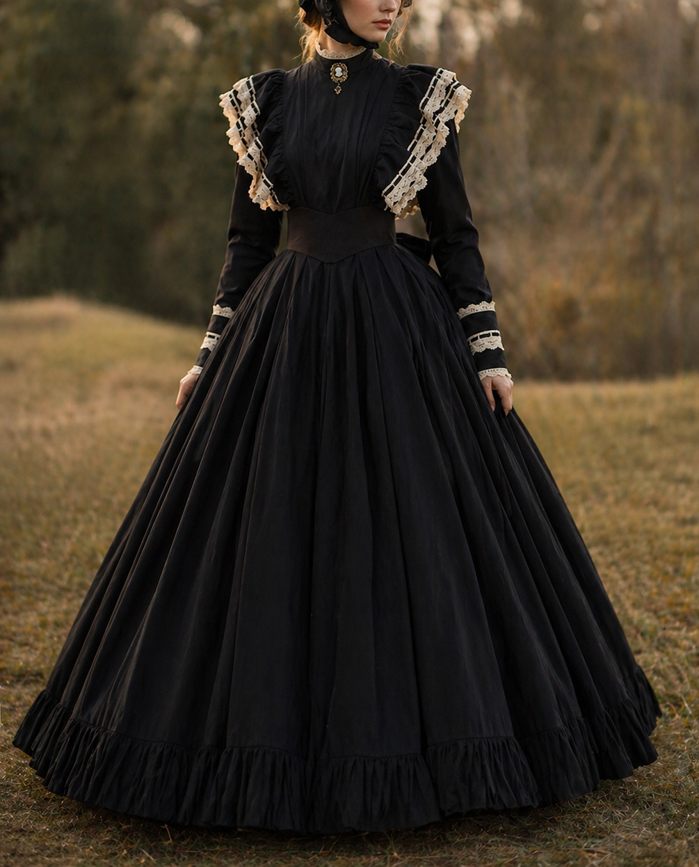 long black jersey dress Karen Kane Travel Jersey Dress