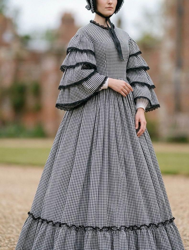 black and white striped dress costume Beetlejuice cosplay costume dress medieval dress black and white stripe dress